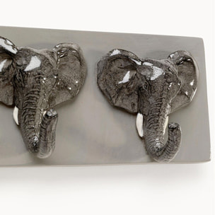Portemanteau mural éléphants 50cm Kare Design