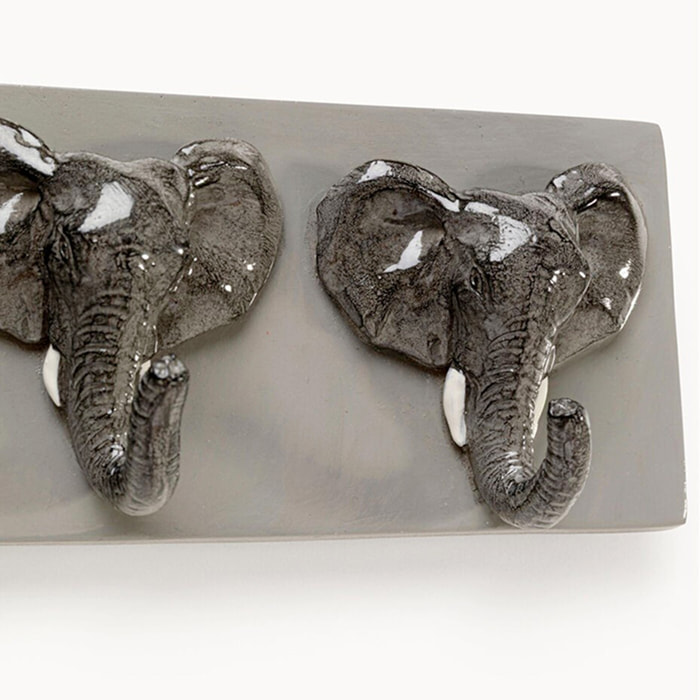 Portemanteau mural éléphants 50cm Kare Design