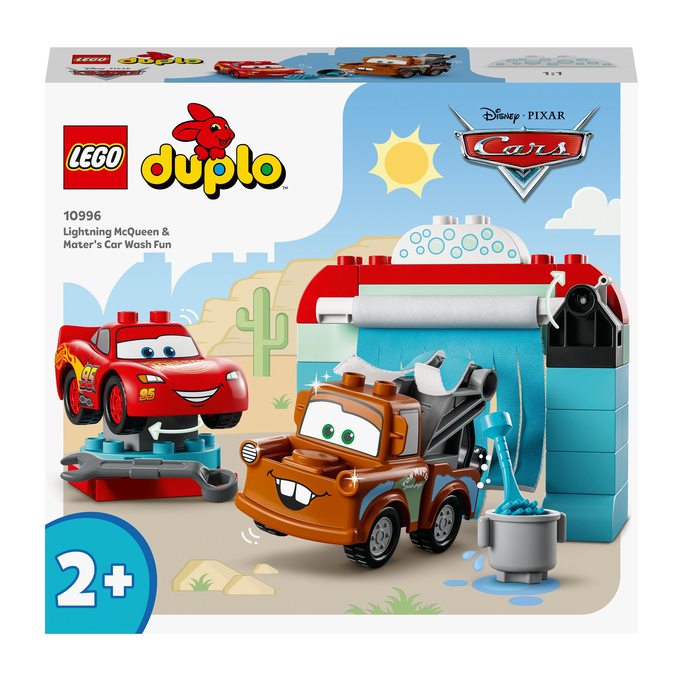 LEGO DUPLO 10996 - DIVERTIMENTO ALL'AUTOLAVAGGIO CON SAETTA MCQUEEN E CRICCHETO