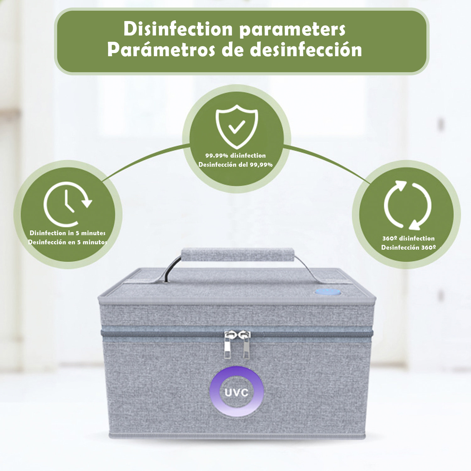 Sterilizzatore portatile a raggi LED ultravioletti