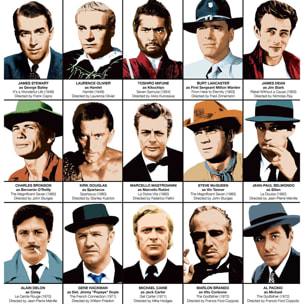 Affiche - Legendary actors chronology - Olivier Bourdereau