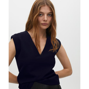Top senza maniche collo a V