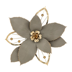 Déco murale Marjorie métal doré 54x56cm