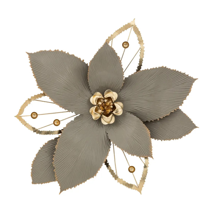 Déco murale Marjorie métal doré 54x56cm