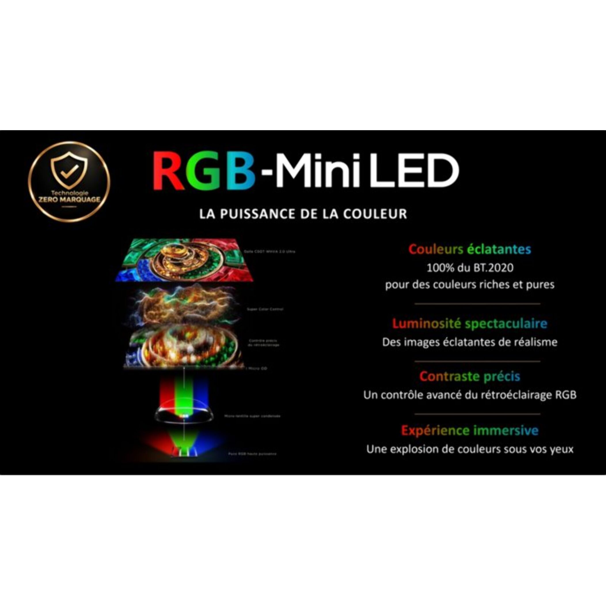 TV RGB TCL 85RM7L (2026) 85" (215 cm) - Expérience Gaming, 144Hz, Google TV, système audio ONKYO