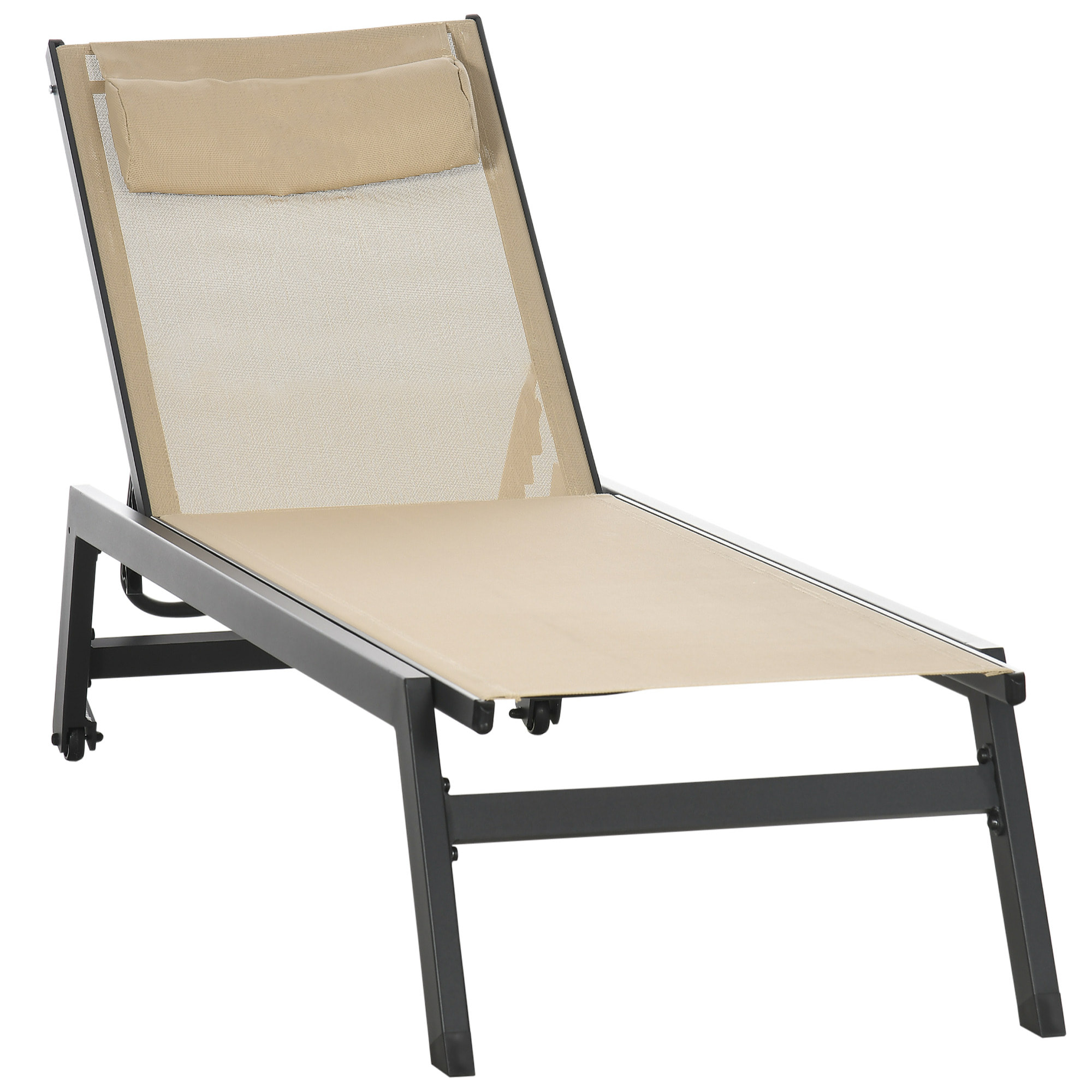 Bain de soleil – Dossier multipositions – Roulettes intégrées