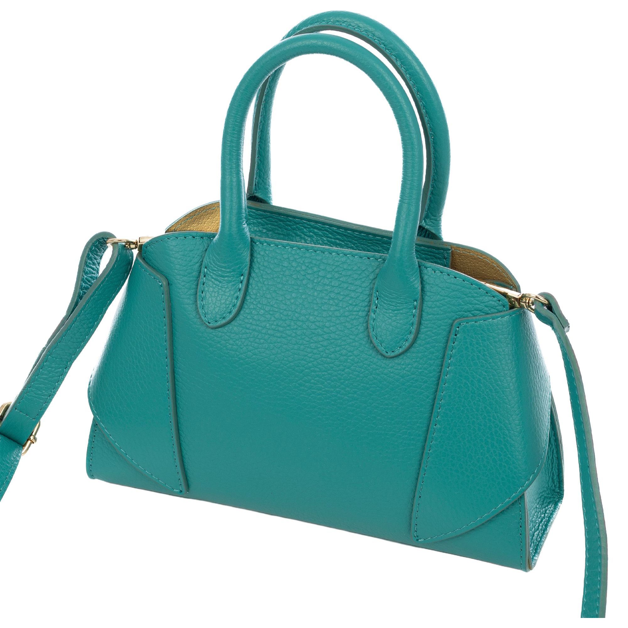 Piccola borsa tote in vera pelle Dollaro.