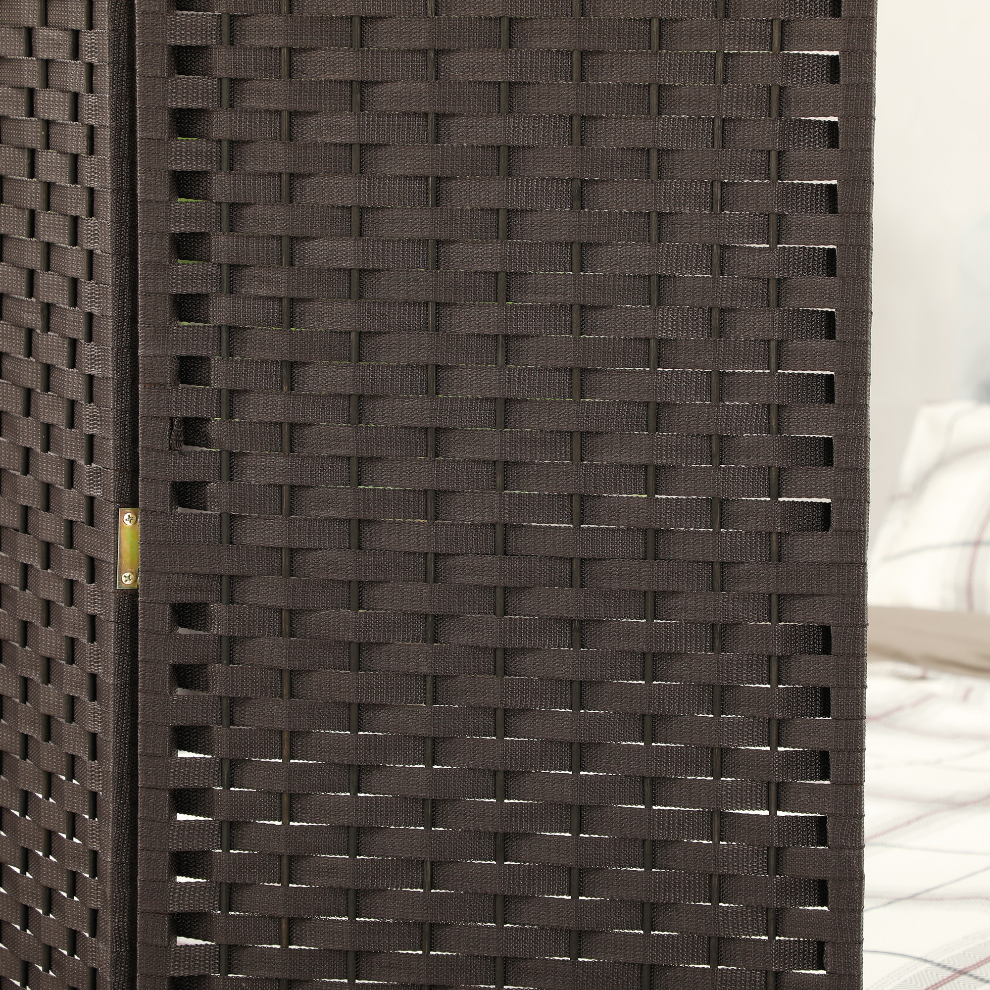 Biombo de 4 Paneles Separador de Ambientes Plegable 160x170 cm Biombo Separador de Ambientes para Salón Dormitorio Oficina