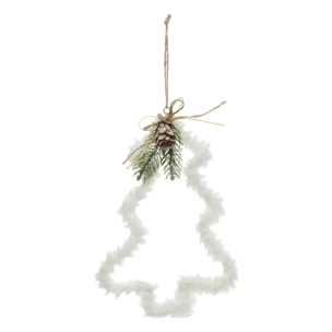 Décoration de sapin sapin polaire blanc 20cm