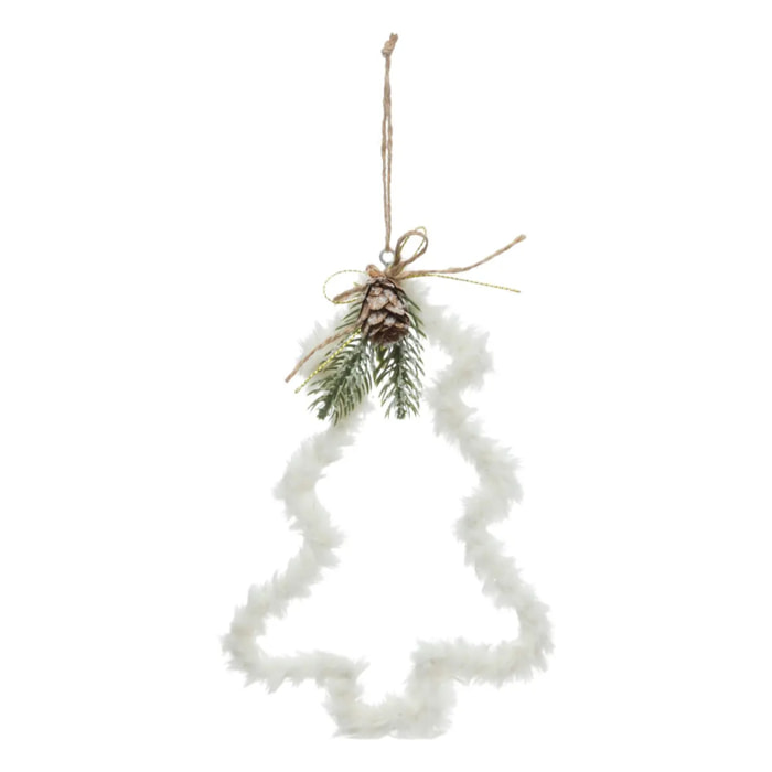 Décoration de sapin sapin polaire blanc 20cm