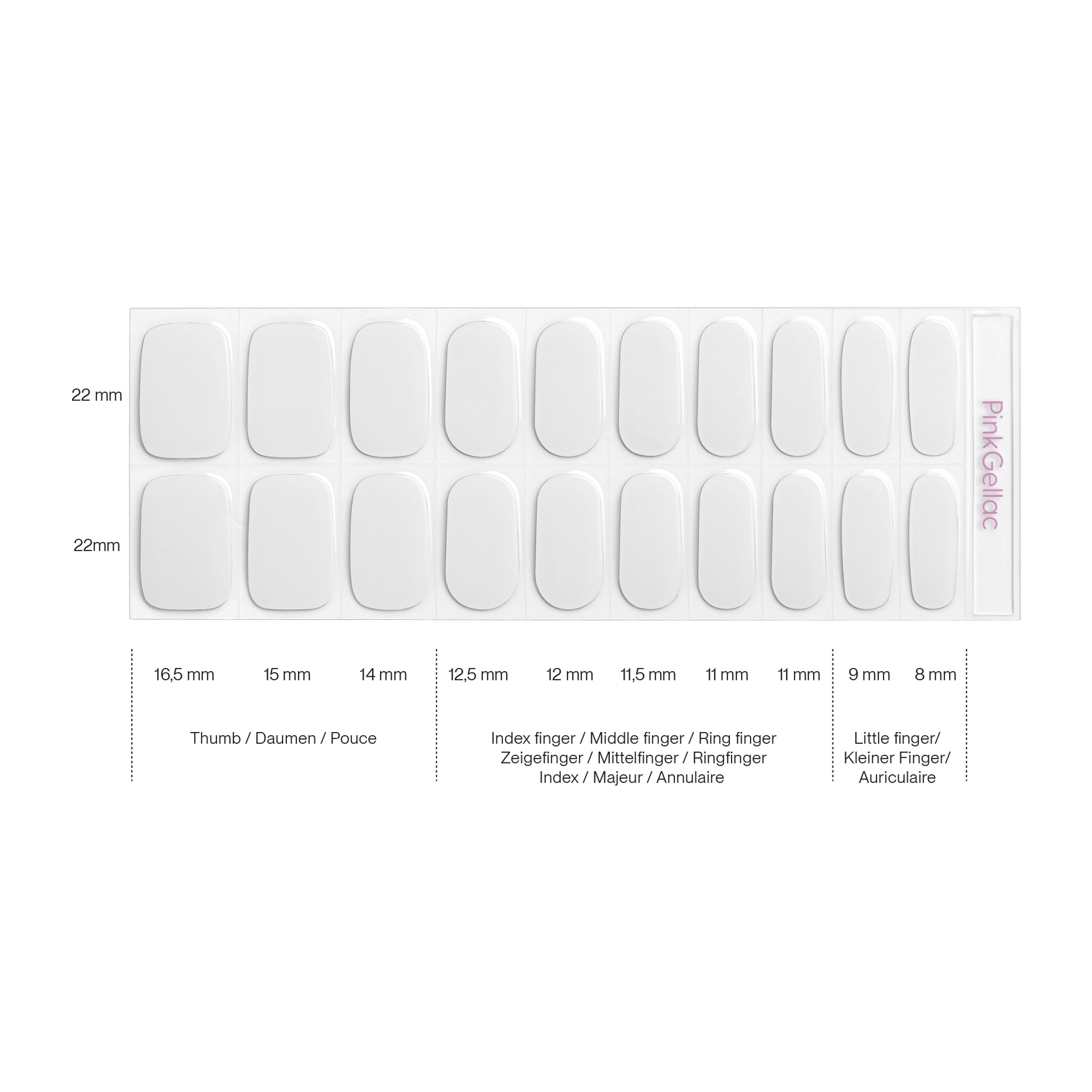 Stickers gel - 0001 Whispering White