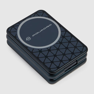 Piquadro Chargeur MagSafe pliable 3-en-1 15W avec adaptateur GaN 45W et base magnétique pour appareils Apple®