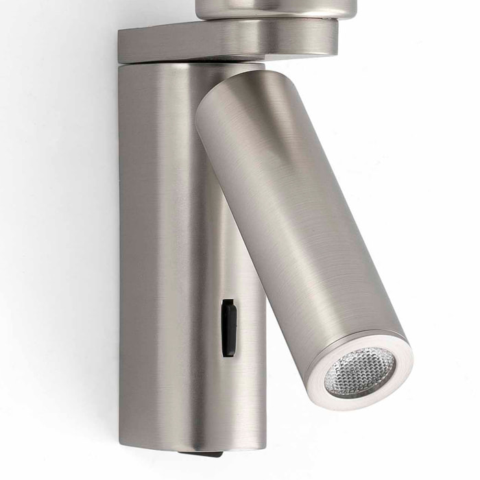 ROB SHADE Aplique níquel mate con lector