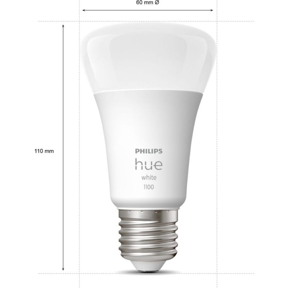 Ampoule LED connectée PHILIPS HUE White E27 75W