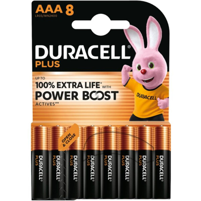 Pile DURACELL DURACELL PLUS POWERBOOST AAA X8