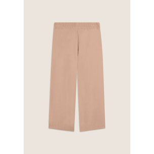 Pantaloni Sportivi Cropped con gamba Wide Leg e strass