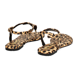 Sandali bassi donna leopard