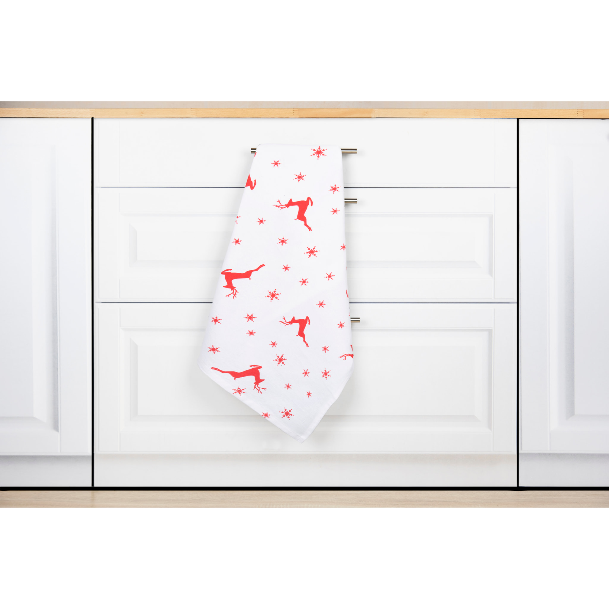 Set torchon avec manique et gant de cuisine Excelsa – Nordic Christmas, Coton Multicolore