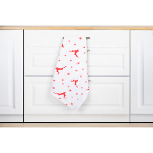 Set torchon avec manique et gant de cuisine Excelsa – Nordic Christmas, Coton Multicolore