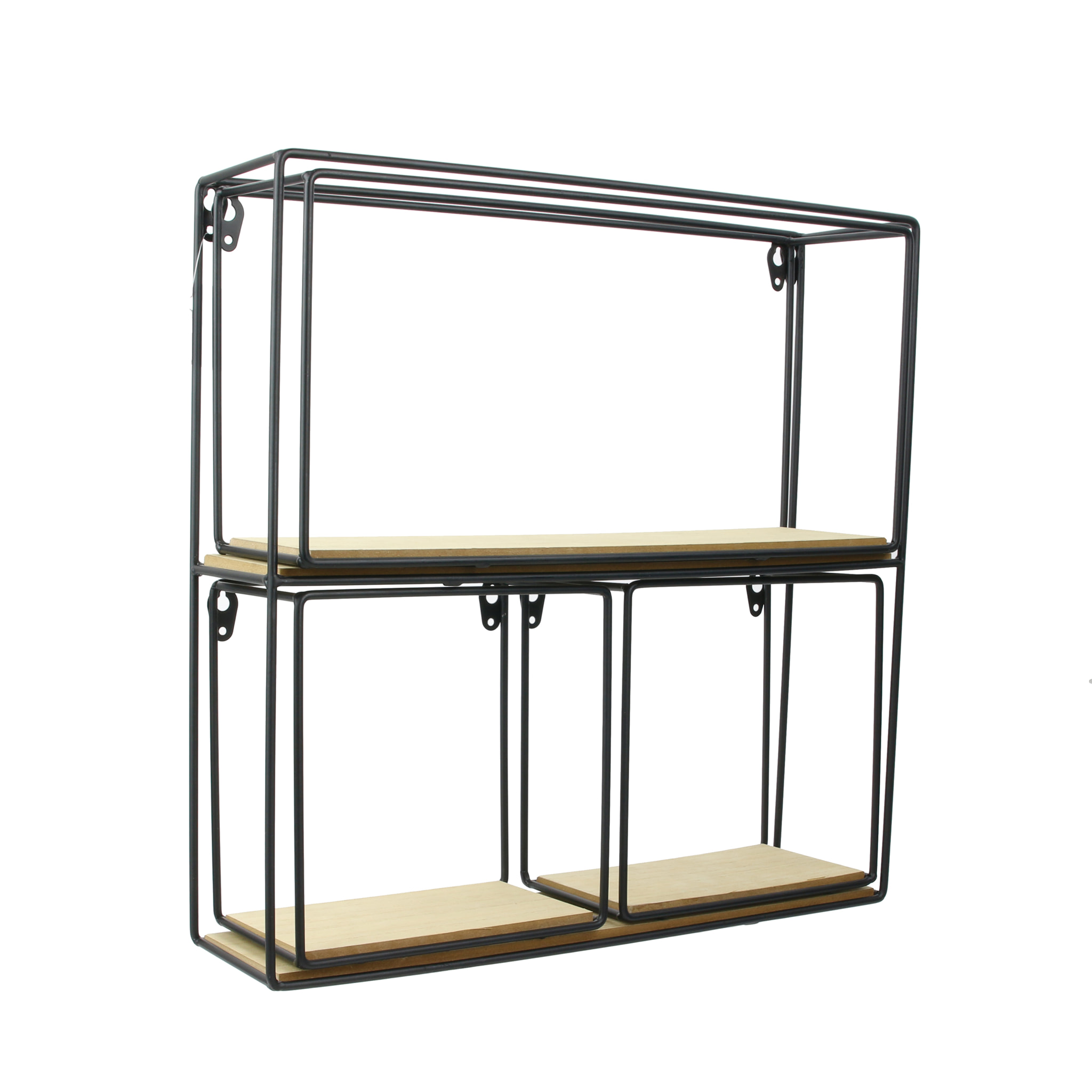 Etagere 4 Pieces Bois Metal 38x38x10cm