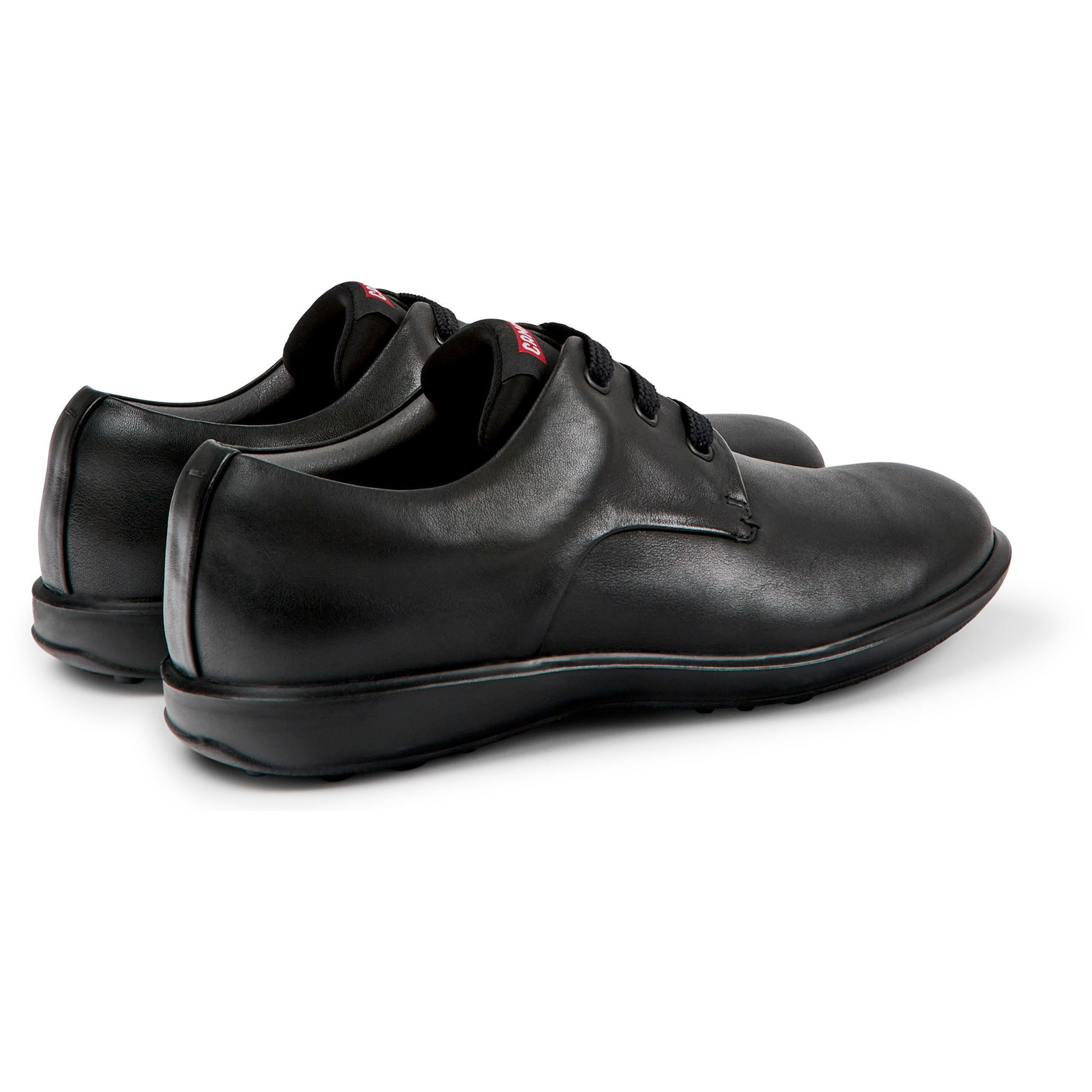 Zapatos de cordones - CAMPER Atom Work - Negro - Cuero liso