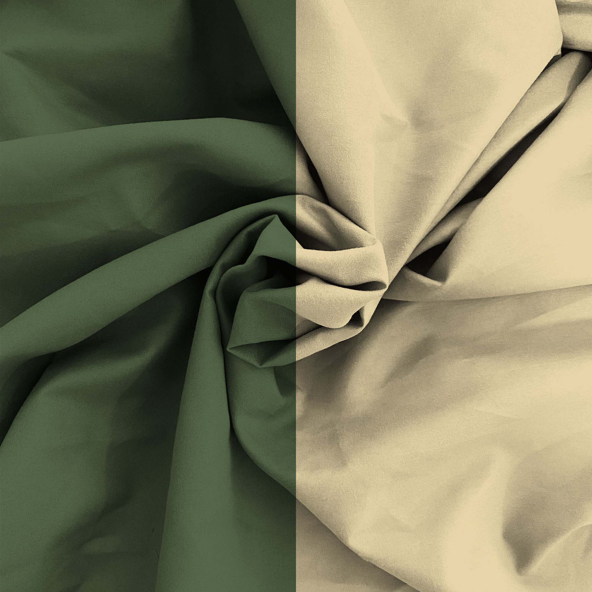 TRAPUNTINO ESTIVO ELEGANT MADE IN ITALY MICROFIBRA - VERDE SCURO/PANNA PIAZZA E MEZZA