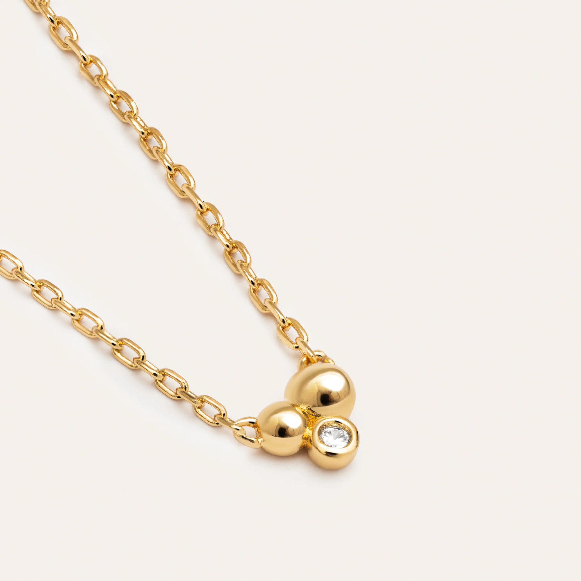 Collar Mini Cava Baño Oro