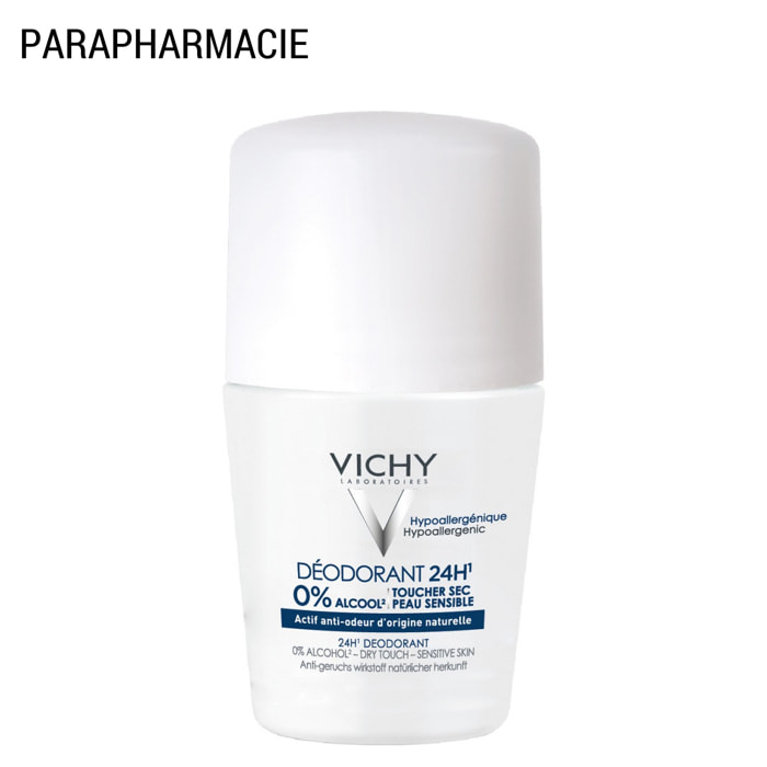 Déodorant 24H Toucher Sec  - Peau Sensible Roll-On 50 ml