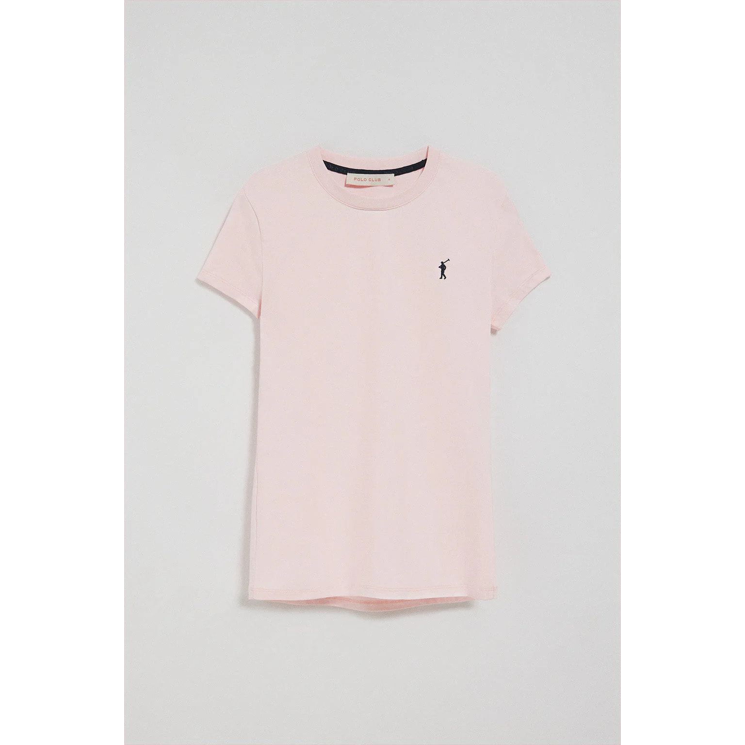 Camiseta rosa de manga corta con logo bordado Rigby Go