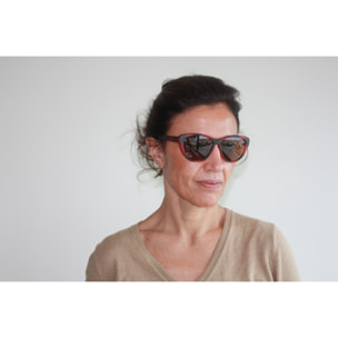 Gafas de sol PALO ALTO ZURRIOLOA - Demi rojo marrón / Ahumada