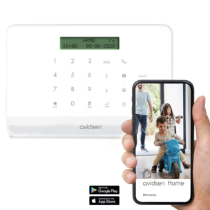 Kit Alarme sans fil connectée HomeSecure pour appartement T2/T3 -