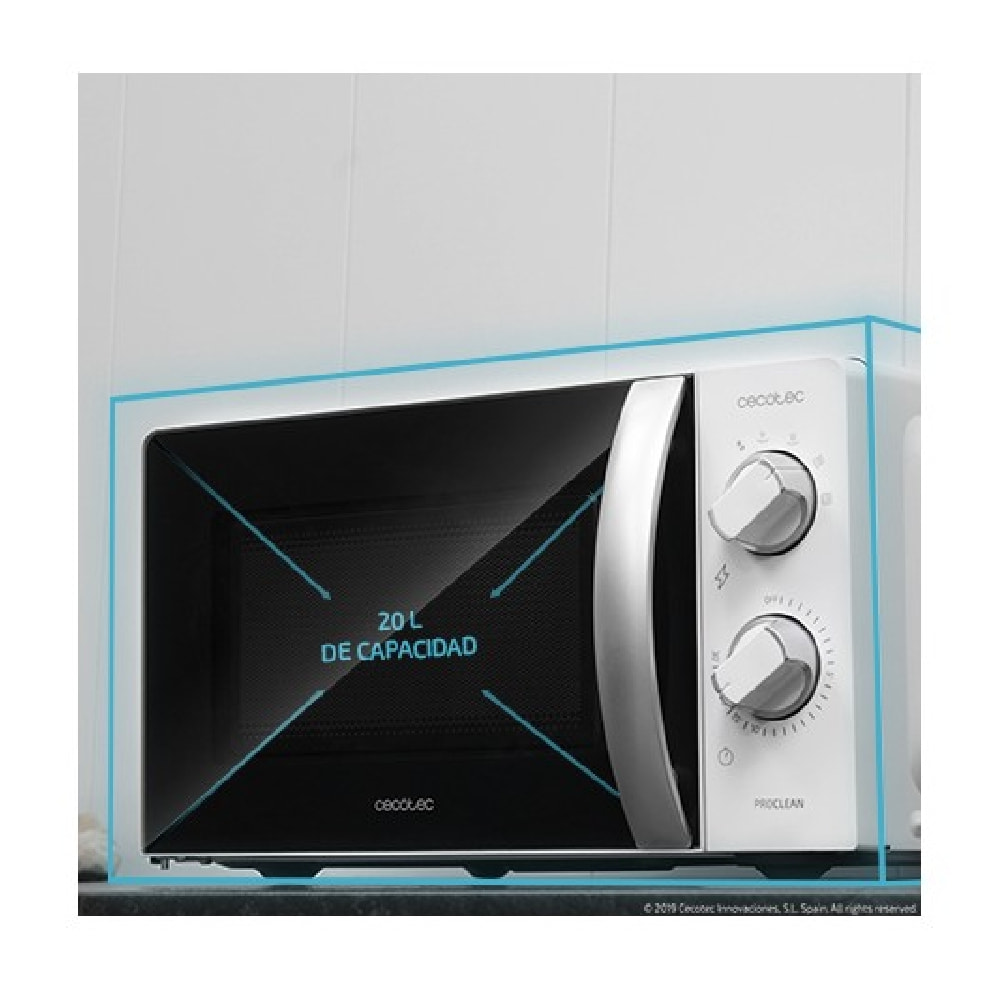 Microondas ProClean 2010. 700 W de Potencia, 20L de Capacidad, Tecnología 3DWave