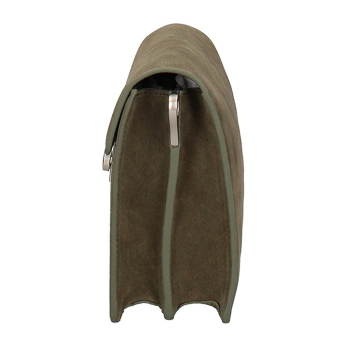 Borsa a tracolla da donna Made in Italy - Celeste Prime - Pelle scamosciata - 24.0 x 15.0 x 7.0 cm