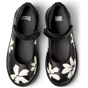 Ballerine - CAMPER Duet Twins - Nero - Pelle liscia