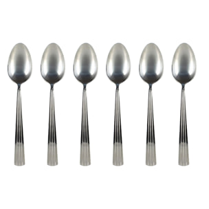 Lot de 6 cuillères de table en acier inoxydable  LOUISE