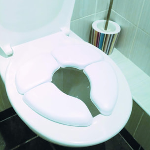 Réducteur de toilette pliant PMR PELLET avec sacoche blanc pour Enfant