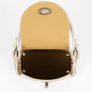 Alviano borsa a mano donna. Vera pelle Dollaro.