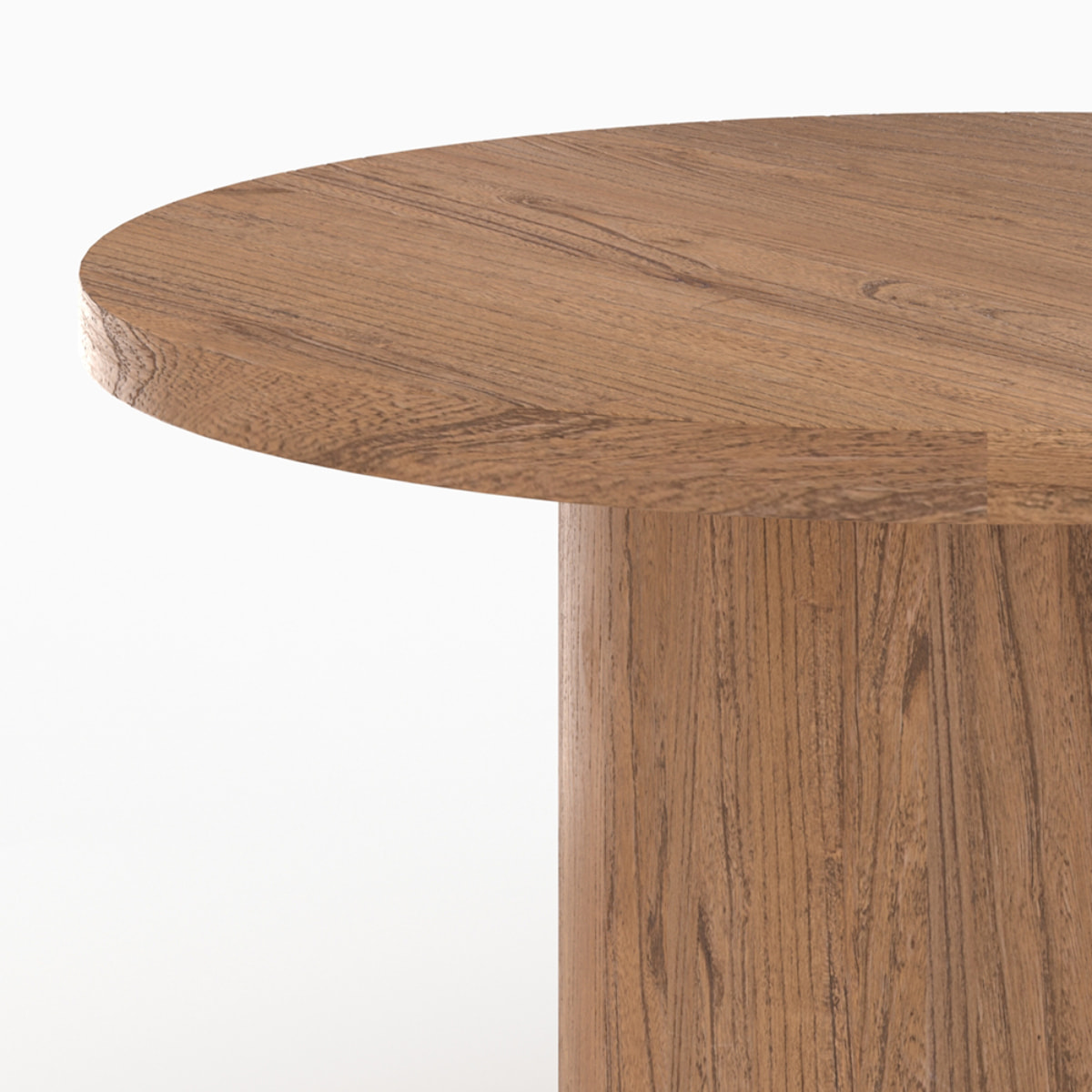 Table ronde en bois d'orme 4 personnes - Gaston