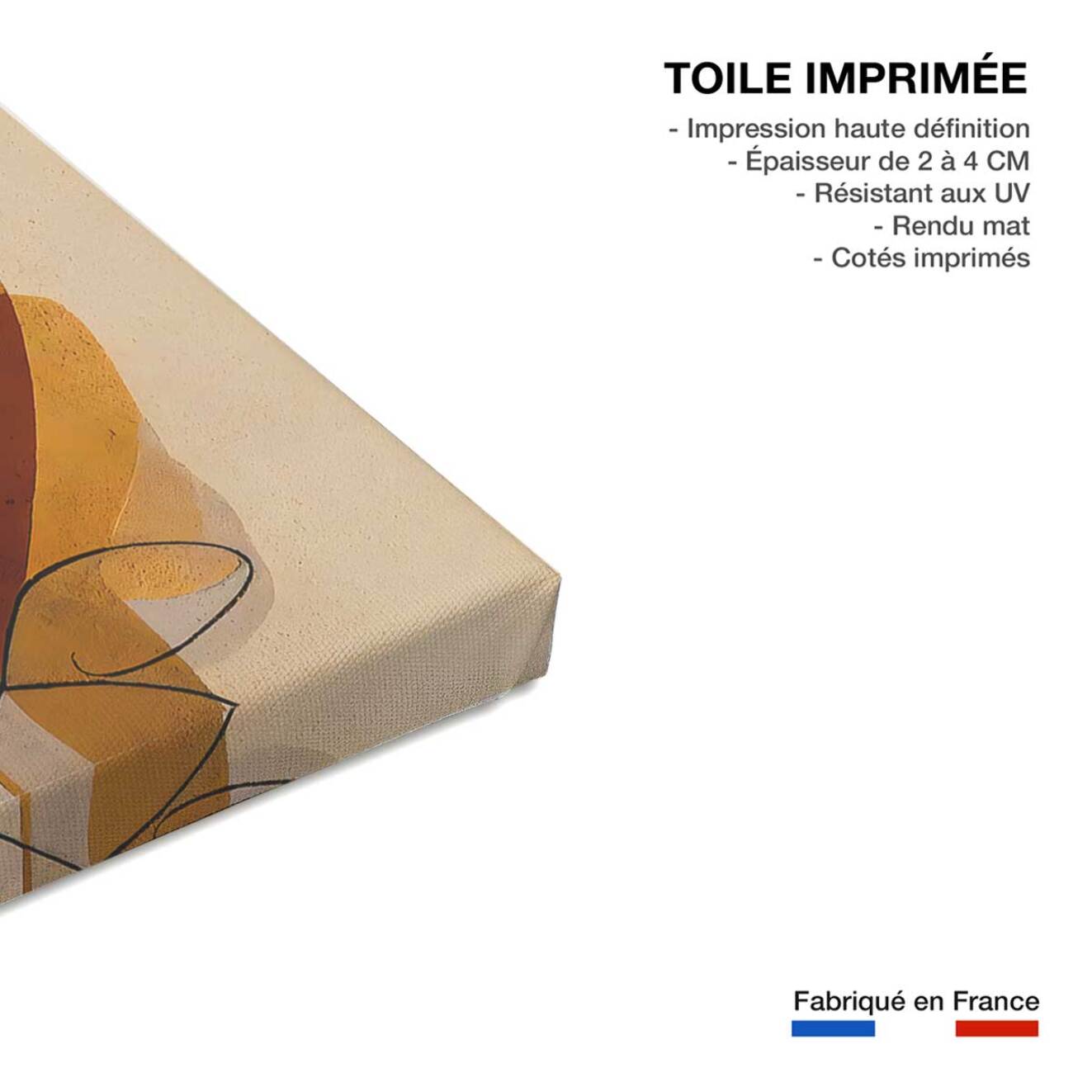 Tableau de fleurs dans mon jardin  Toile imprimée