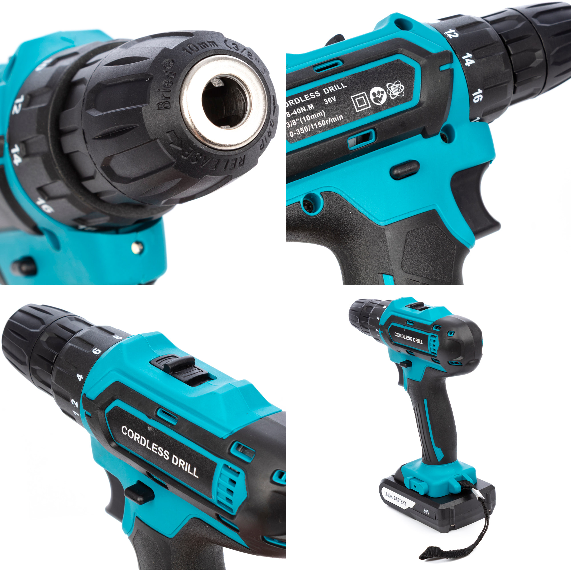 Set de 4 herramientas eléctricas, radial angular, martillo perforador, taladro y llave de impacto 21V. DOBLE BATERIA 13000 mah