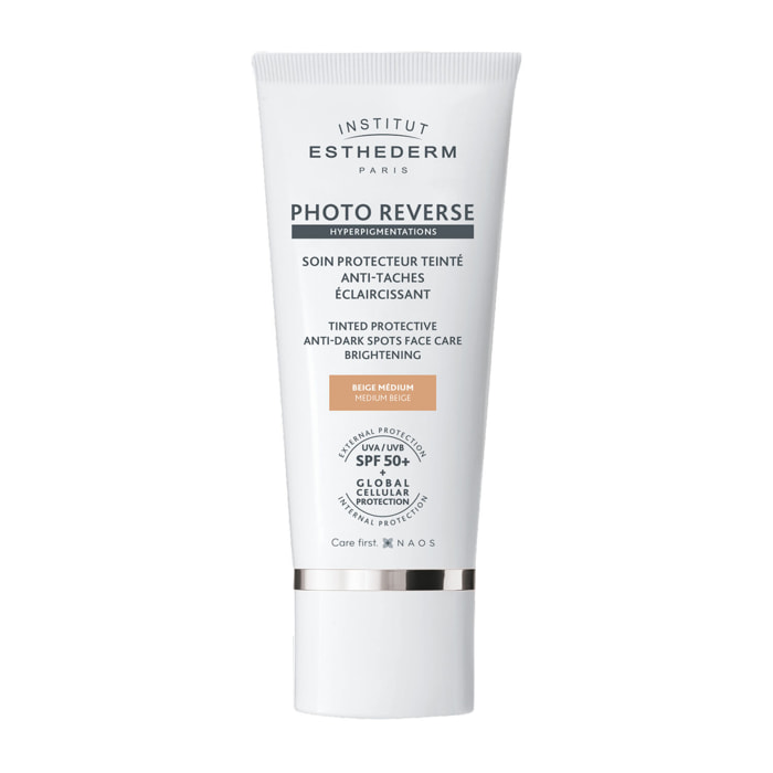 Photo Reverse - Soin Protecteur Éclaircissant Anti-Tâches - Teinté Beige Medium 50 ml