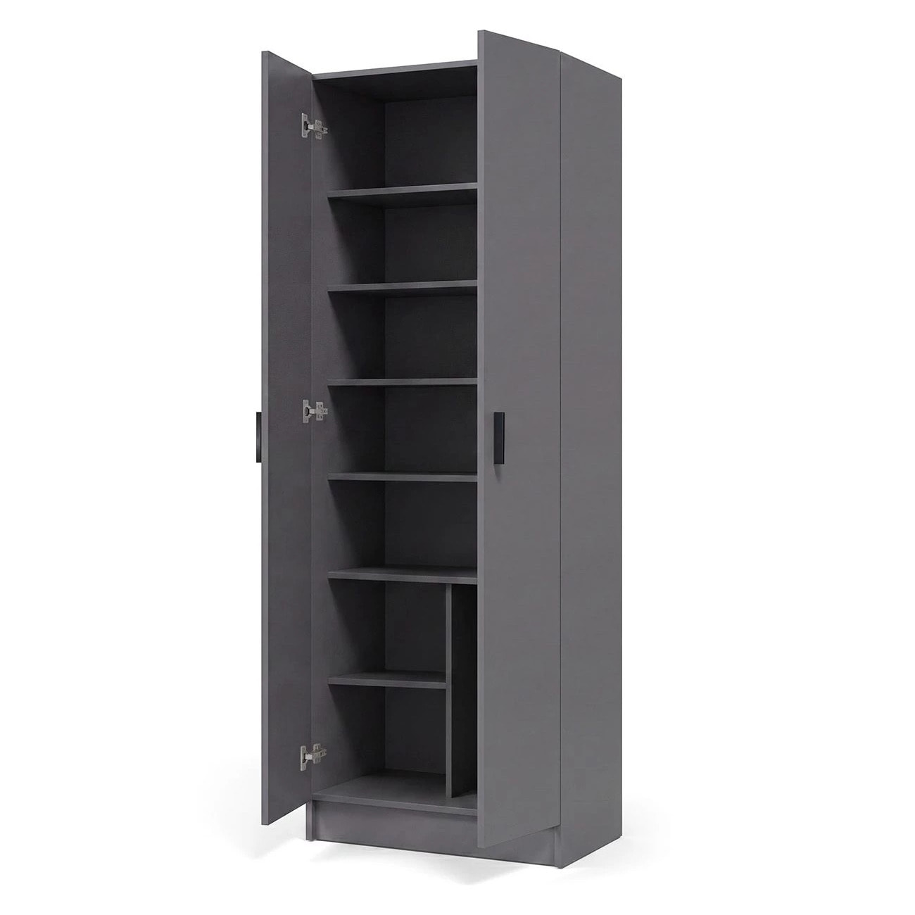 Armario de 2 puertas en gris grafito 60x180 cm Multi Useful Gris Grafito