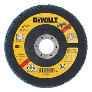 Disque à lamelle type 29 - grain 80 D. 125mm - DEWALT - DT3267-QZ
