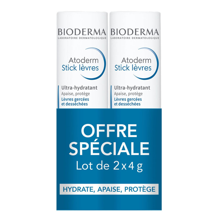 Atoderm - Stick Lèvres Ultra-Hydratant 2x 4g