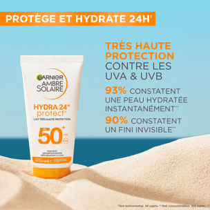 Garnier Ambre Solaire Hydra Protect 24H Lait Très Haute Protection SPF50+ 50mL