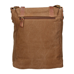 Borsa a tracolla unisex Milena in Canvas e pelle Borsa Fashion 30x25x9 cm