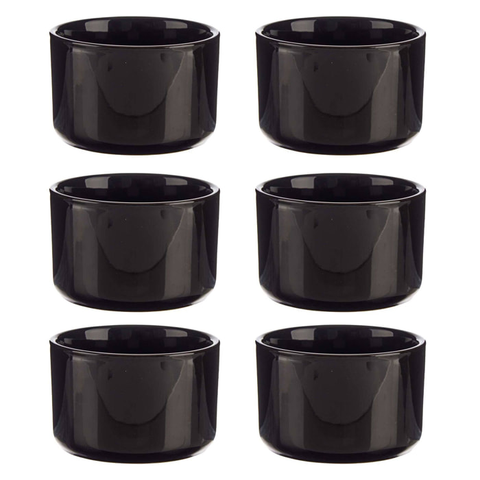 Set 6 bols porcelana redondos 350ml colección VESSIA