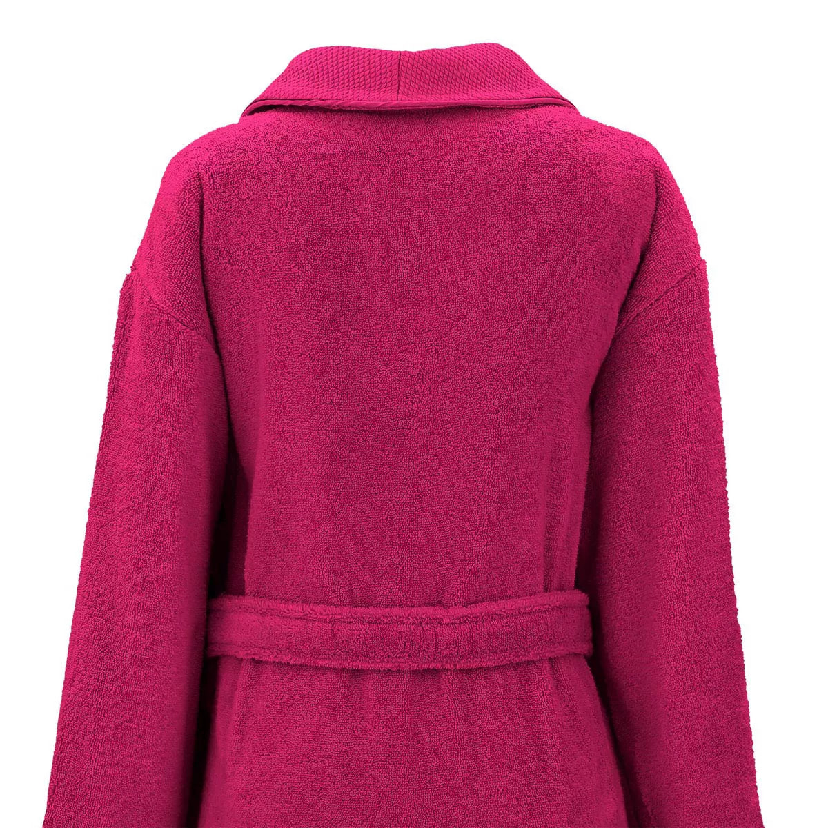 Peignoir pur coton 420 g/m² uni rose Elea fuchsia