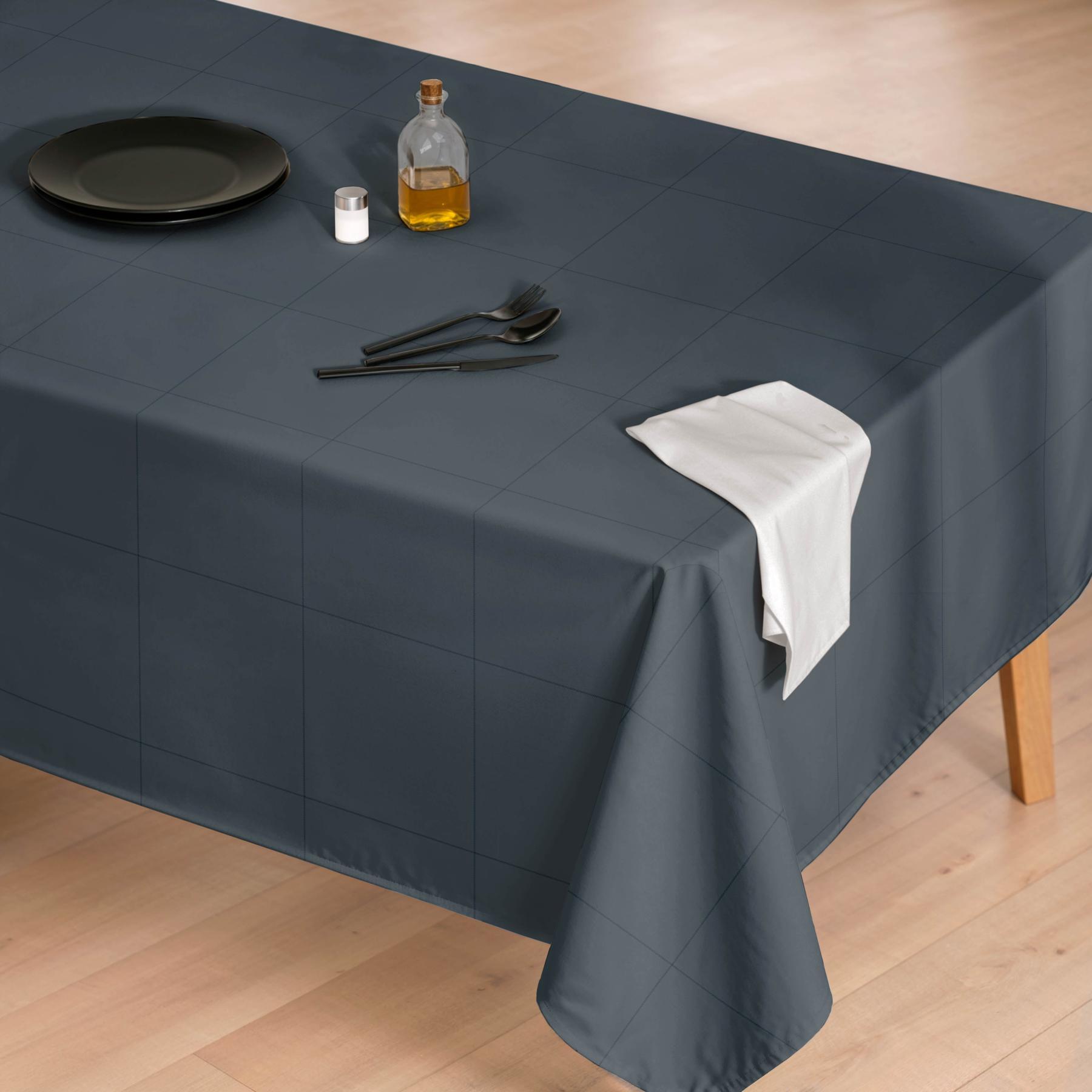 Nappe anti-taches LAO BLEU - en 100 % coton