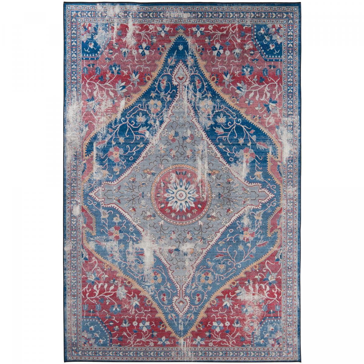 Tapis de chambre 160x230 MEDA 2 Rouge, facile d'entretien